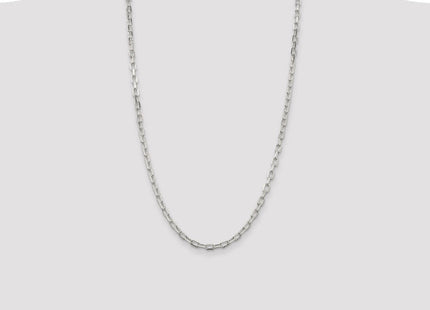 Sterling Silver Diamond-cut Long Link Cable Chain (Style QAR120-26)