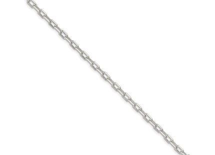 Sterling Silver Diamond-cut Long Link Cable Bracelet