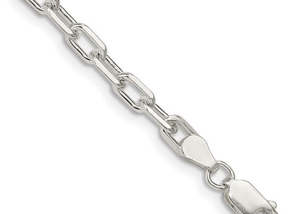 Sterling Silver Diamond-cut Long Link Cable Chain (Style QAR120-8)