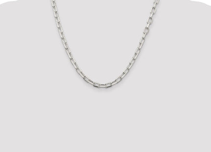 Sterling Silver Diamond-cut Long Link Cable Chain (Style QAR150-20)