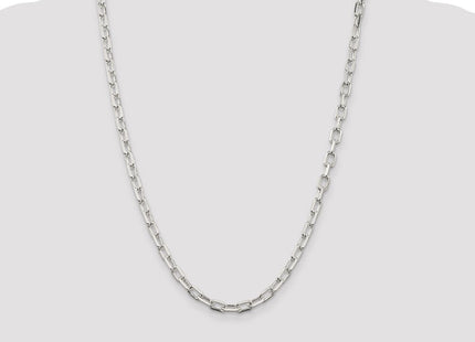 Sterling Silver Diamond-cut Long Link Cable Chain (Style QAR150-24)