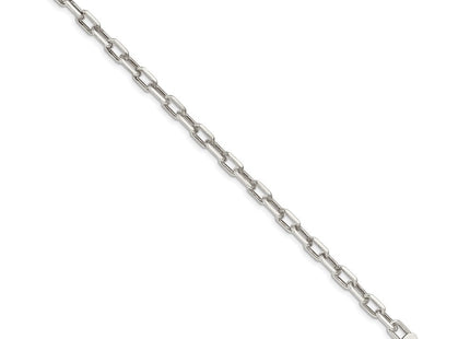 Sterling Silver Diamond-cut Long Link Cable Chain (Style QAR150-8)