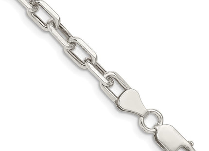 Sterling Silver Diamond-cut Long Link Cable Chain (Style QAR150-8)
