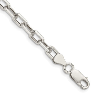 Sterling Silver Diamond-cut Long Link Cable Chain (Style QAR150-8)
