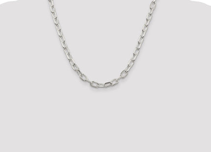 Sterling Silver Diamond-cut Long Link Cable Chain (Style QAR180-20)