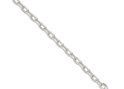 Sterling Silver Diamond-cut Long Link Cable Chain (Style QAR180-8)