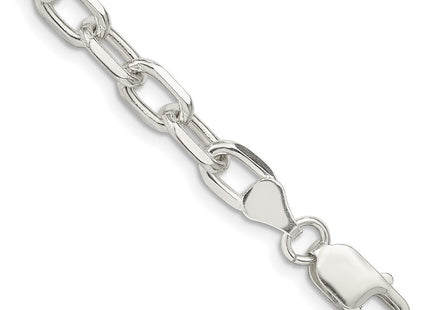 Sterling Silver Diamond-cut Long Link Cable Chain (Style QAR180-8)
