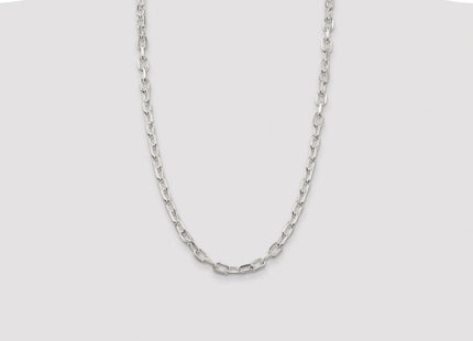 Sterling Silver Rhodium-plated Diamond-cut Long Link Cable Chain (Style QAR180R-26)