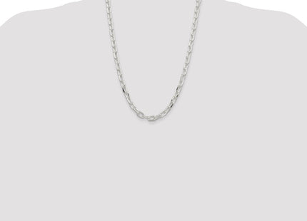 Sterling Silver Diamond-cut Long Link Cable Chain (Style QAR200-24)