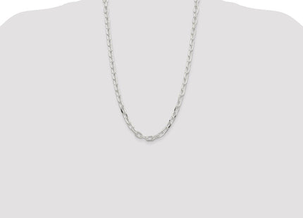 Sterling Silver Diamond-cut Long Link Cable Chain (Style QAR200-26)