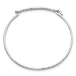 Sterling Silver Rhodium-plated Polished Children's ID Bangle Bracelet view 2