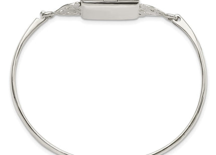 Sterling silver locket bangle, alternate view