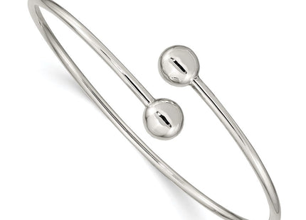Sterling Silver Flexible Bangle (Style QB1308)