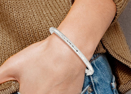 Sterling silver bangle, further view