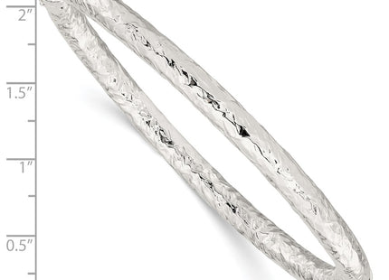 Sterling silver bangle, another view