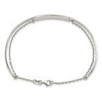Sterling Silver Polished ID Bangle view