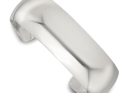 Sterling Silver Polished Domed Cuff Bangle (Style QB1549)
