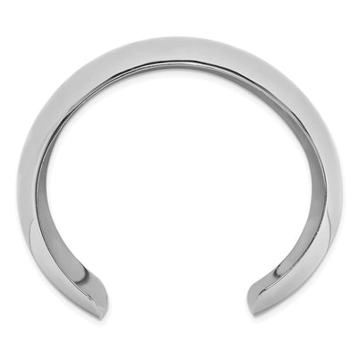 Sterling Silver Polished Domed Cuff Bangle