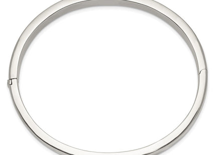 Sterling Silver Hinged Bangle (Style QB298)