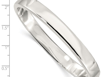 Sterling Silver Hinged Bangle (Style QB298)