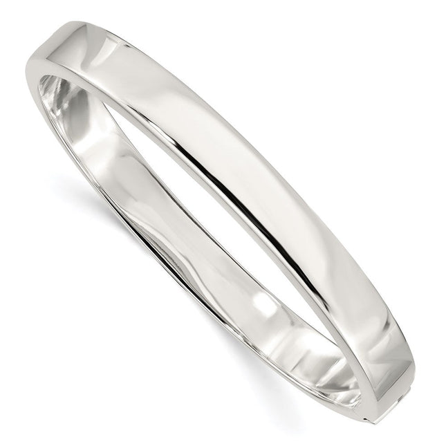 Sterling Silver Hinged Bangle