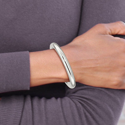 Sterling Silver Slip-on Tube Bangle