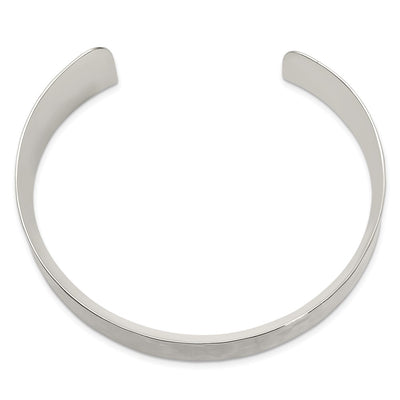 Sterling Silver Hammered Cuff Bangle