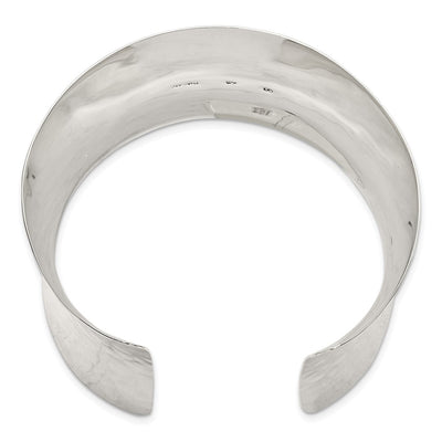 Sterling Silver Hammered Cuff Bangle