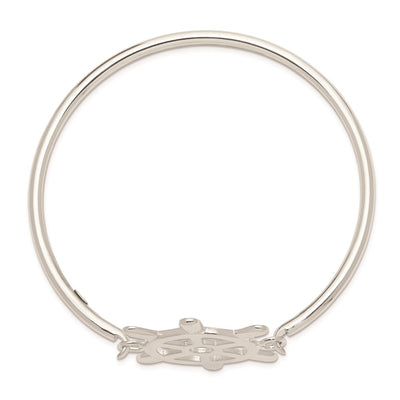 Sterling Silver with Interchangeable Nautical Charms Bangle