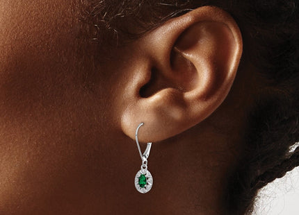 Sterling Silver Earrings Style QBE10MAY - Classique Jewelry Inc.