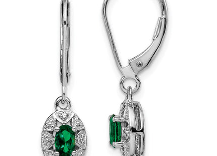 Sterling Silver Earrings Style QBE10MAY - Classique Jewelry Inc.