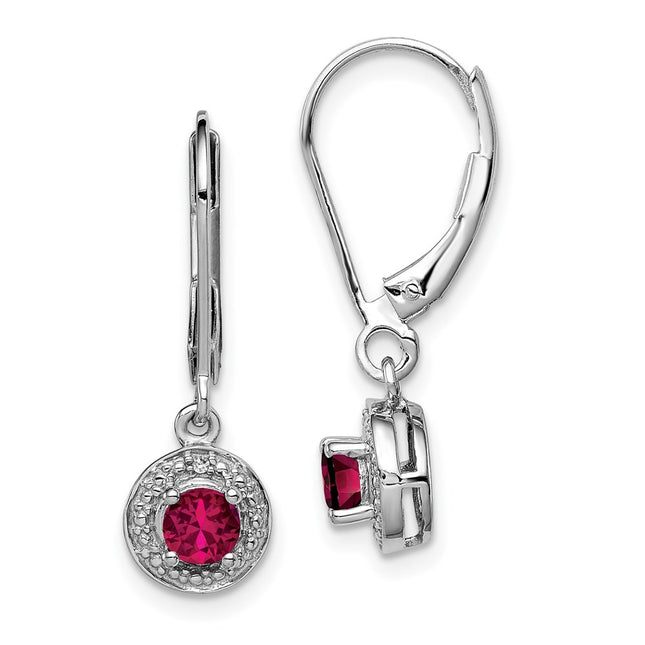 Sterling Silver Earrings Style QBE11JUL - Classique Jewelry Inc.