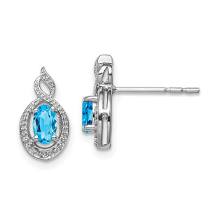Sterling Silver Earrings Style QBE18DEC - Classique Jewelry Inc.