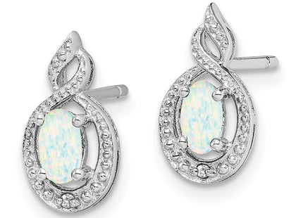 Sterling Silver Earrings Style QBE18OCT - Classique Jewelry Inc.