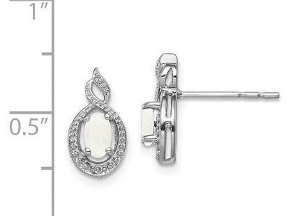 Sterling Silver Earrings Style QBE18OCT - Classique Jewelry Inc.