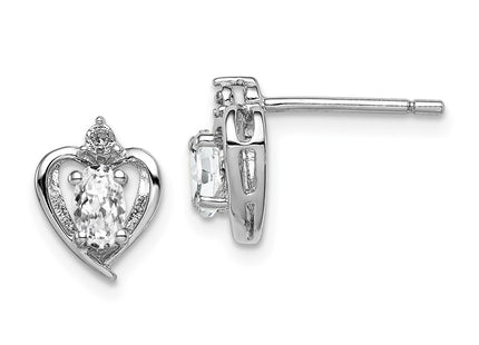 Sterling Silver Earrings Style QBE19APR - Classique Jewelry Inc.