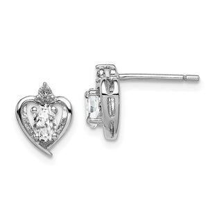 Sterling Silver Earrings Style QBE19APR - Classique Jewelry Inc.
