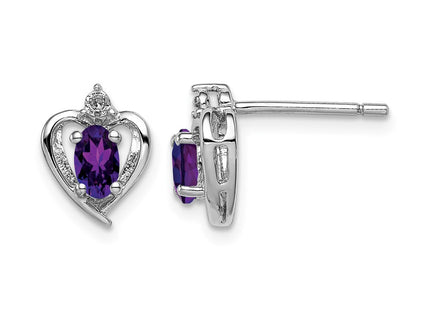 Sterling silver amethyst earrings