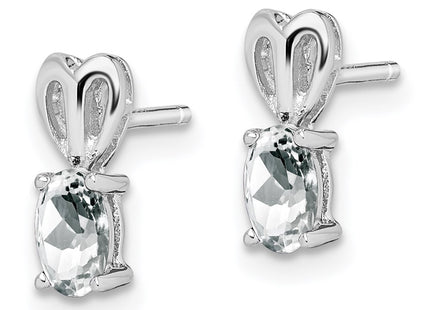 Sterling Silver Earrings Style QBE20APR - Classique Jewelry Inc.