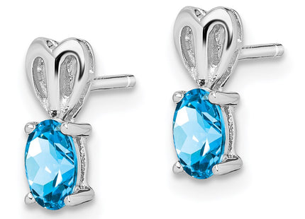 Sterling Silver Earrings Style QBE20DEC - Classique Jewelry Inc.