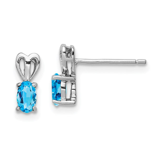 Sterling Silver Earrings Style QBE20DEC - Classique Jewelry Inc.