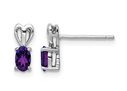 Sterling silver amethyst earrings