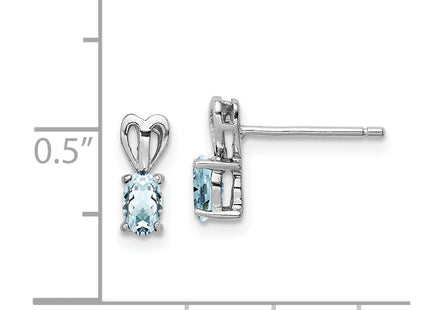 Sterling Silver Earrings Style QBE20MAR - Classique Jewelry Inc.