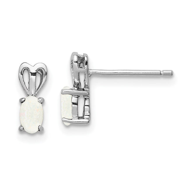 Sterling Silver Earrings Style QBE20OCT - Classique Jewelry Inc.