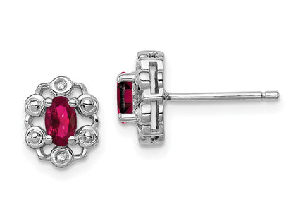 Sterling Silver Earrings Style QBE22JUL - Classique Jewelry Inc.