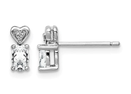 Sterling silver topaz earrings