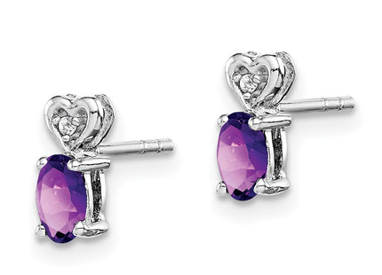 Sterling Silver Earrings Style QBE23FEB - Classique Jewelry Inc.