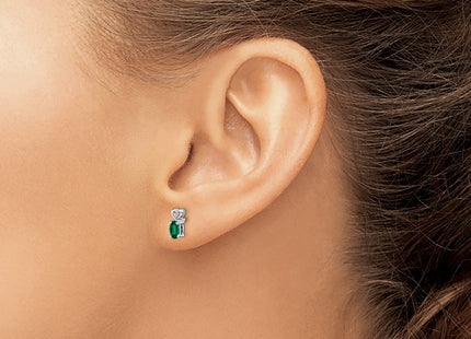 Sterling Silver Earrings Style QBE23MAY - Classique Jewelry Inc.