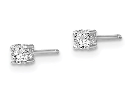 Sterling silver topaz earrings, alternate view