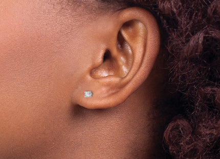 Sterling silver topaz earrings, another view